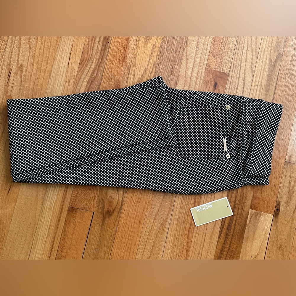 Michael Kors Black and White Polka Dot Trousers